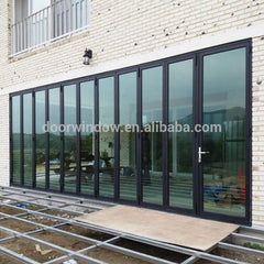 Order from china direct main entrance doors design double glass bi-folding door with low-e coating on China WDMA