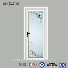 Oval glass entry door with aluminum panel and glass door for optional on China WDMA