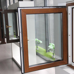 PVC Brown Tilt and Turn Window and Fixed Window, Vinyl Doors and Windows on China WDMA