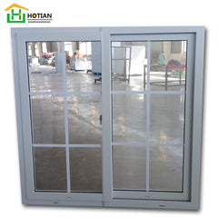 PVC Horizontal Sliding Windows,Impact Hurricane Proof Plastic Slider double glazing Window on China WDMA