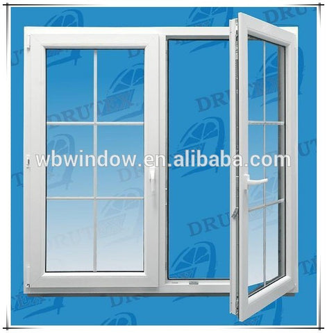 PVC double glass window with inside blind,double glazed windows with blinds on China WDMA