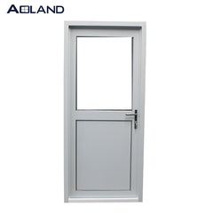 Panel aluminium hinged glass french high quality entry door on China WDMA