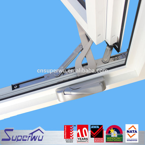 Philippines Price French Aluminum Casement Double Tempered Glass Window on China WDMA