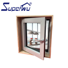 Philippines Price French Aluminum Casement Double Tempered Glass Window on China WDMA