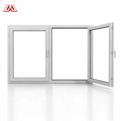 Plastic Frame Heat-proof Internal Opening Pvc Double Hung Upvc Sash Horizontal Pivoting Casement Window on China WDMA