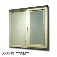 Plastic Vinyl swing blinds casement Tilt and turn double glazed glass window design on China WDMA