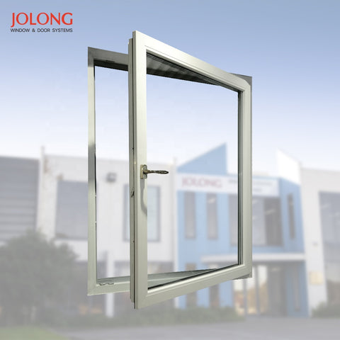 Plastic Vinyl swing blinds casement Tilt and turn double glazed glass window design on China WDMA