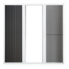 Pleated mesh window/door/tracked folding screen window on China WDMA