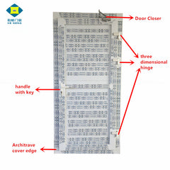 Popular Design Cheap PVC Frame Cover Wall Black Heavy Panel Caravan Hinges French Doors on China WDMA