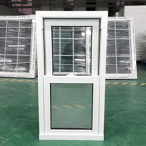 Popular Thermal Insulation Aluminum Vinyl UPVC American Double Hung Windows on China WDMA