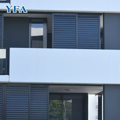 Powder coated black aluminum sliding window shutter on China WDMA