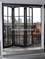 Powder coated sliding iron french door interior design house used on China WDMA