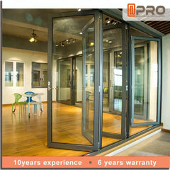 Price Sliding Soundproof Luxury Exterior Patio Lowes Glass Accordion Aluminium Bi-fold Bi Fold Doors Bifold Folding Door on China WDMA