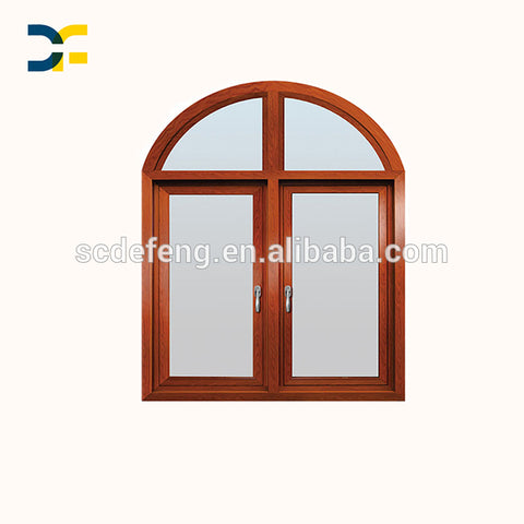 Quality Guaranteed Custom Arch Aluminum Window with Wooden Frame on China WDMA