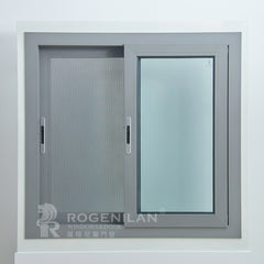 ROGENILAN 100 series double glazed aluminum sliding window with flyscreen