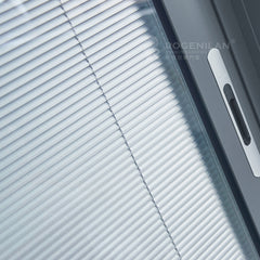 ROGENILAN 139 series residential sliding door aluminum double glass door with venetian blinds on China WDMA