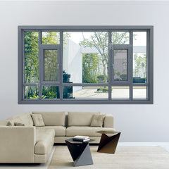 ROGENILAN 140 series aluminium big floor to ceiling windows casement windows on China WDMA