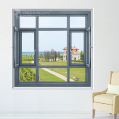 ROGENILAN 20 series Most Popular China Factory Price House Doors Windows 3 Panel Triple Casement Window on China WDMA