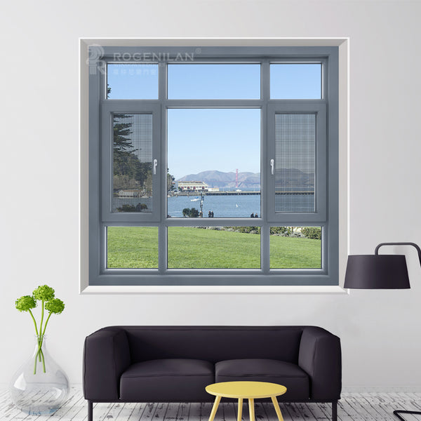 ROGENILAN 20 series Most Popular China Factory Price House Doors Windows 3 Panel Triple Casement Window on China WDMA