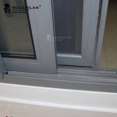 ROGENILAN 90 series clean glass french doors and windows designs on China WDMA