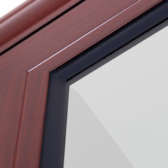 ROGENILAN Double Glazed Philippines Brown Color Aluminium Frame Sliding Window on China WDMA