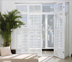 Reinforced patio door BI-Folding wooden door plantation shutters on China WDMA