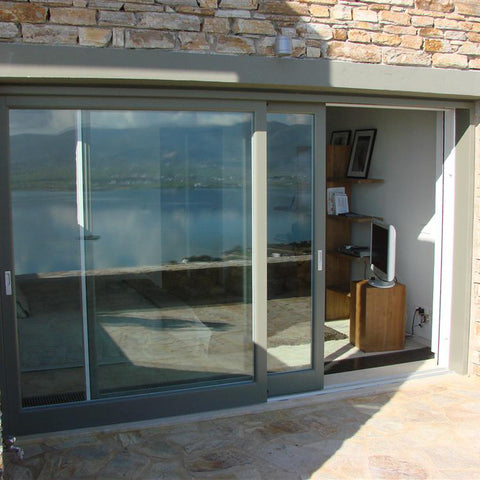 Residential Aluminum Patio double glazing Glass Sliding Doors on China WDMA