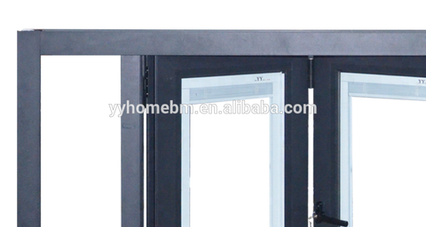 Residential Aluminum frame bi-folding window on China WDMA