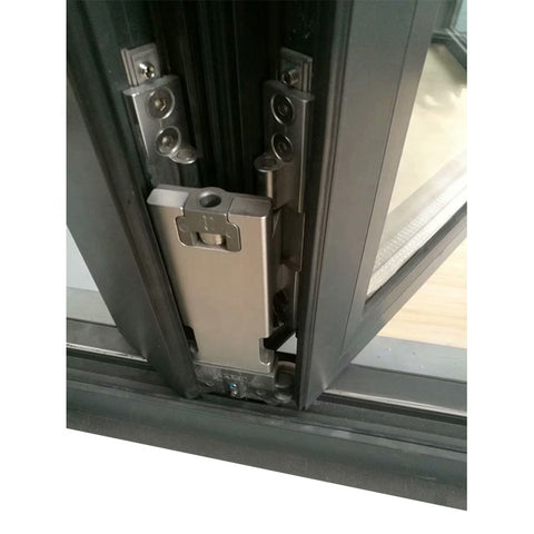 Residential aluminum folding window with black color or customized color on China WDMA