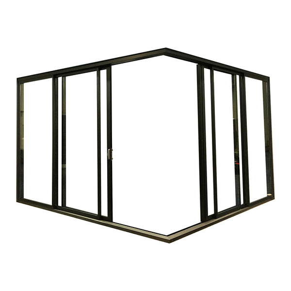 Roomeye aluminum glass corner sliding door on China WDMA
