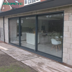 Roomeye aluminum glass three tracks sliding door on China WDMA