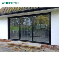 Roomeye aluminum glass three tracks sliding door on China WDMA