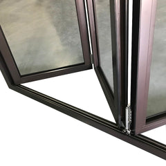 Roomeye hot sale aluminum bi folding door aluminium security screen door on China WDMA