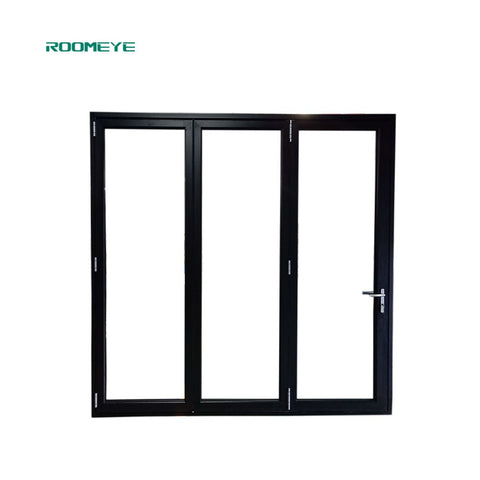 Roomeye hot sale aluminum exterior bi folding glass door on China WDMA