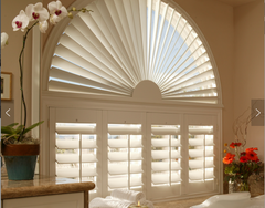 Round Circle Shape 63.5 mm Louver Basswood Window Plantation Shutters on China WDMA