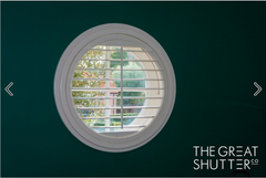 Round Circle Shape 63.5 mm Louver Basswood Window Plantation Shutters on China WDMA