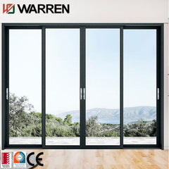 Kitchen sliding door aluminum glass slide horizontal garage glass sliding door