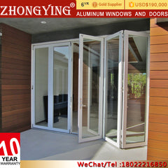 Screen Bifolding Lowes Aluminum Bi-Fold Door , Frameless Foldable Sliding Glass Louvre Doors System on China WDMA