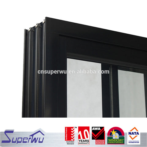 Shanghai Superwu china new design aluminum balcony auto sliding glass door on China WDMA