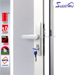 Silvery aluminum stainless steel mesh hinged door as security door on China WDMA