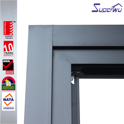 Single side door pull handle glass aluminium folding sliding patio door system on China WDMA