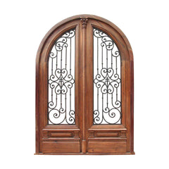 Slap-up Solid Wood French Doors Exterior Antique Iron Gates Cost Of Entry Door on China WDMA