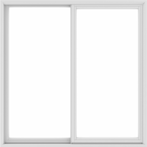 60x60 59.5x59.5 White Vinyl Sliding Window