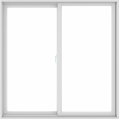 60x60 59.5x59.5 White Vinyl Sliding Window