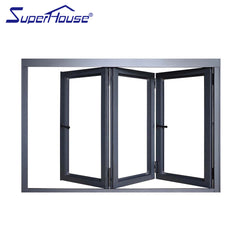 Sliding Open Style window Aluminum Alloy Frame Material fold windows