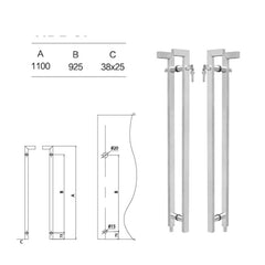 Sliding Patio Long Stainless Steel Handle For Glass Door Handles on China WDMA