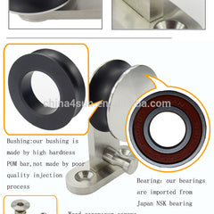 Sliding Track Roller Wooden Door Hanger Wheel Hanging Slide Door on China WDMA