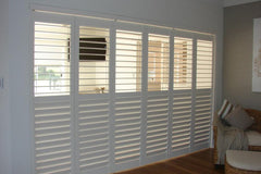 Sliding door or BI fold sliding shutters PVC plantation shutters on China WDMA