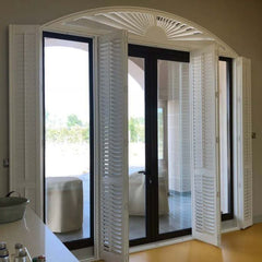 Sliding door or BI fold sliding shutters PVC plantation shutters on China WDMA