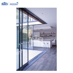 Slim frame aluminum sliding patio glass door philippines price and design on China WDMA